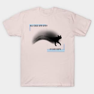 All cats are grey in the dark T-Shirt